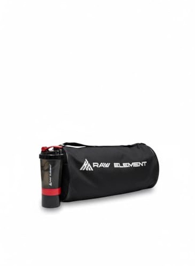 RAW ELEMENT Gym Shaker & Gym Bag Combo | Fitness Essentials Set for Men & Women | Durable Sports Duffel with Protein Shaker - Image 2